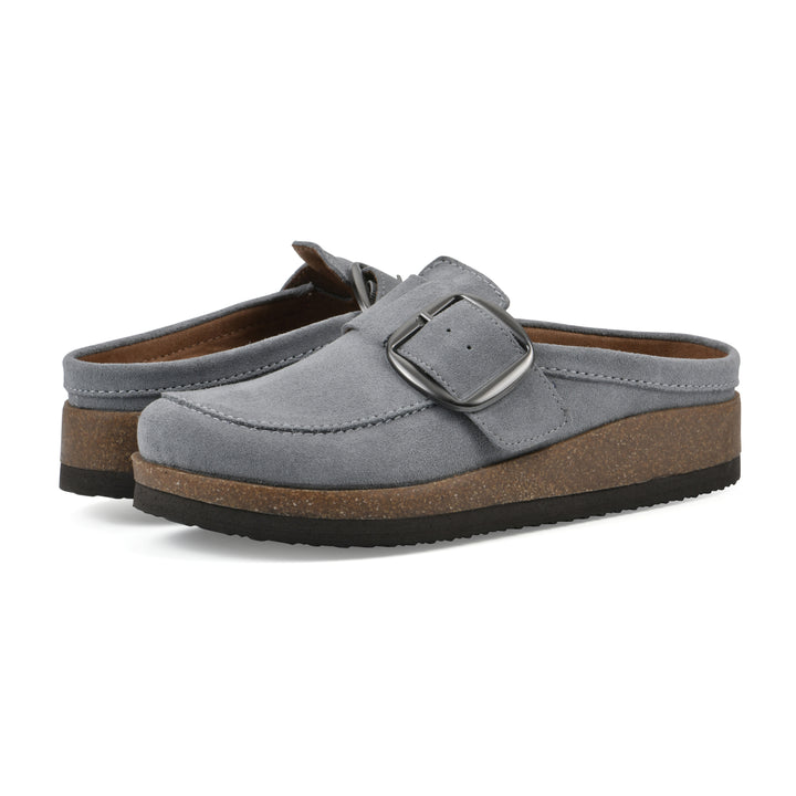 Bueno Footbeds Clog - Blue Raspberry Suede