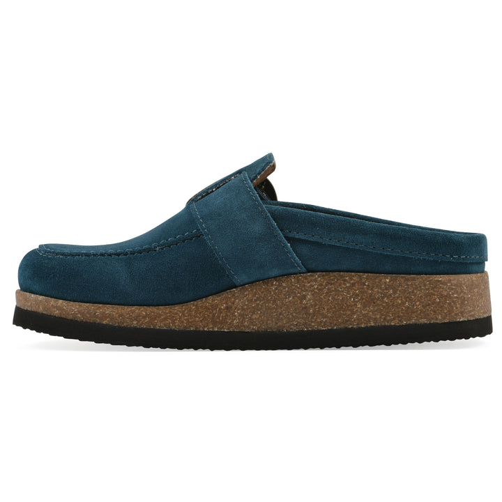 Bueno Footbeds Clog - Petro Blue Suede