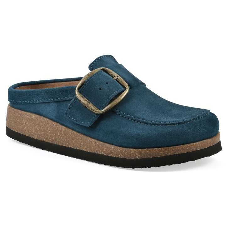 Bueno Footbeds Clog - Petro Blue Suede