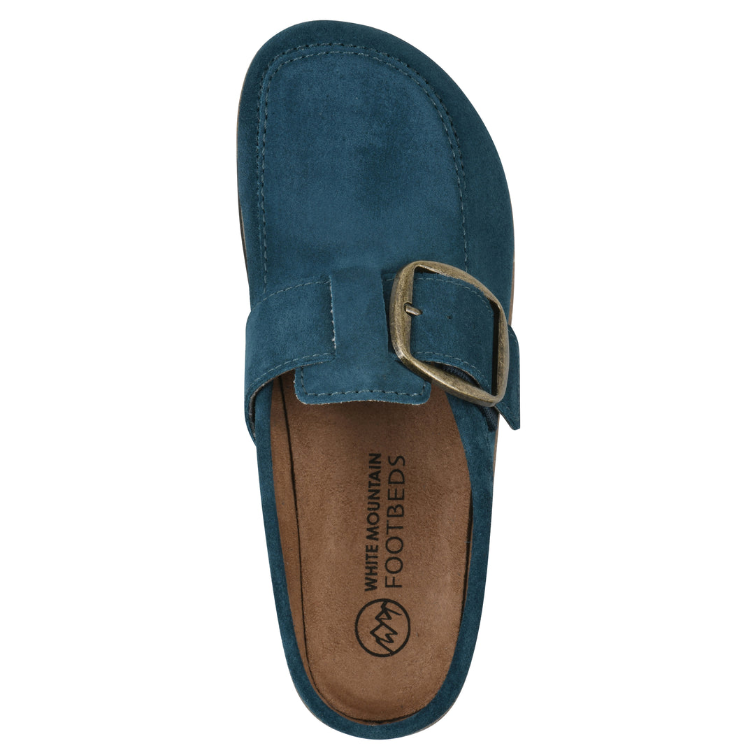 Bueno Footbeds Clog - Petro Blue Suede