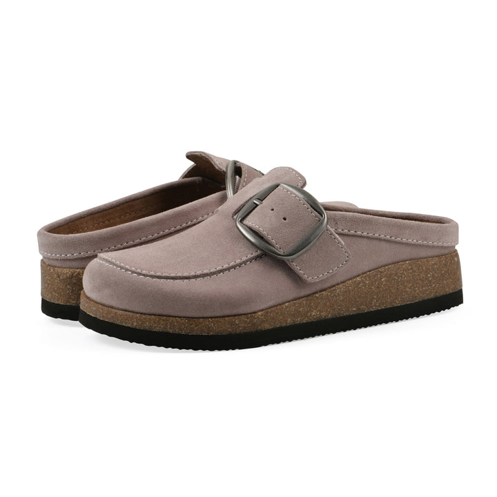 Bueno Footbeds Clog - Light Lavender Suede