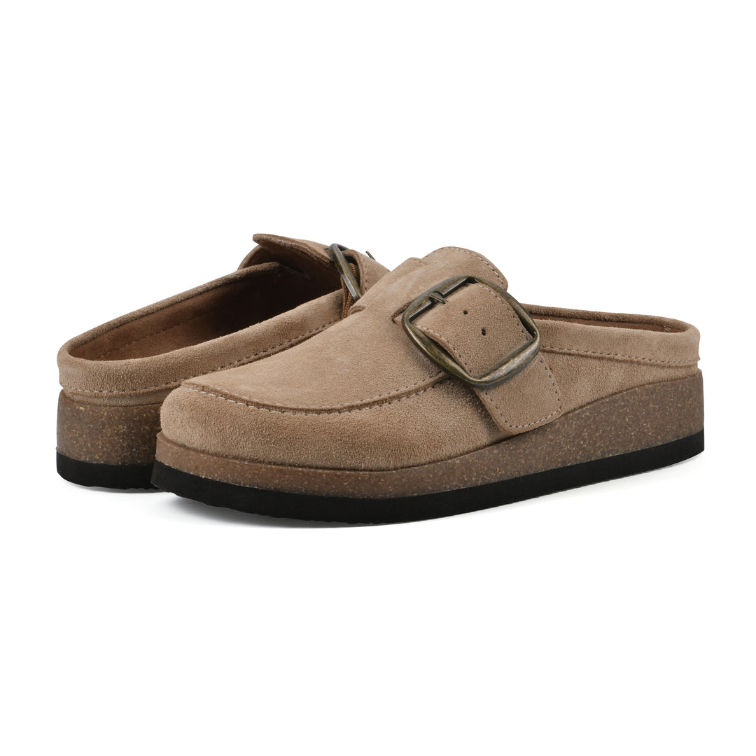 Bueno Footbeds Clog - Beach Wood Suede