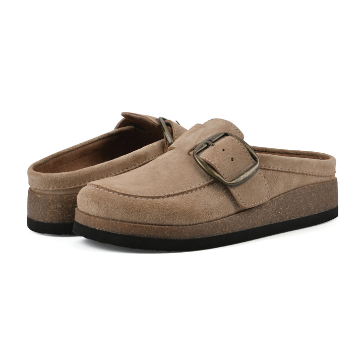Bueno Footbeds Clog - Beach Wood Suede