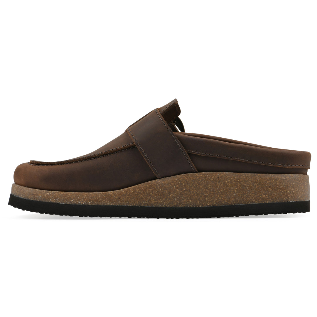 Bueno Footbeds Clog - Brown Leather