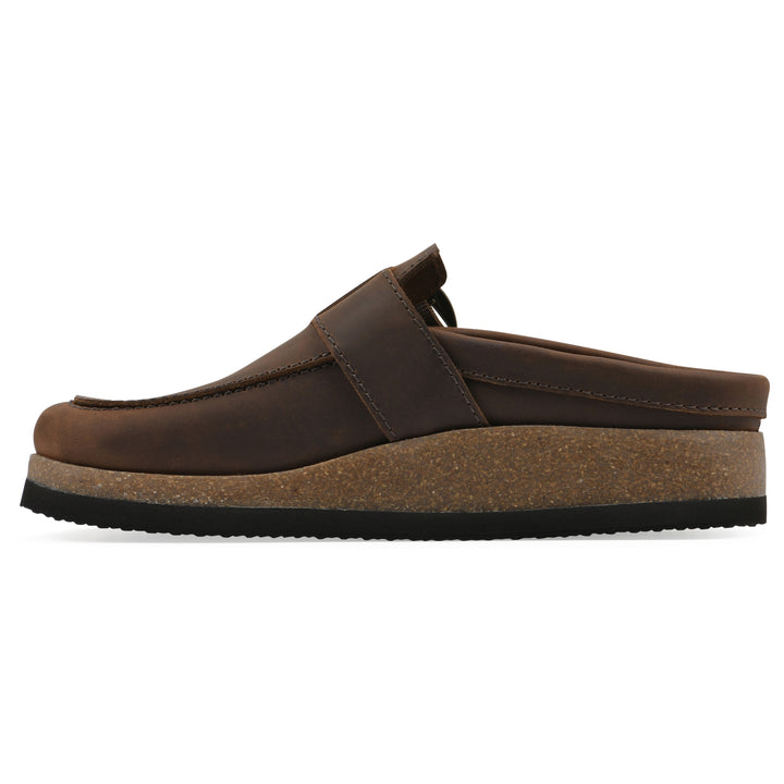 Bueno Footbeds Clog - Brown Leather