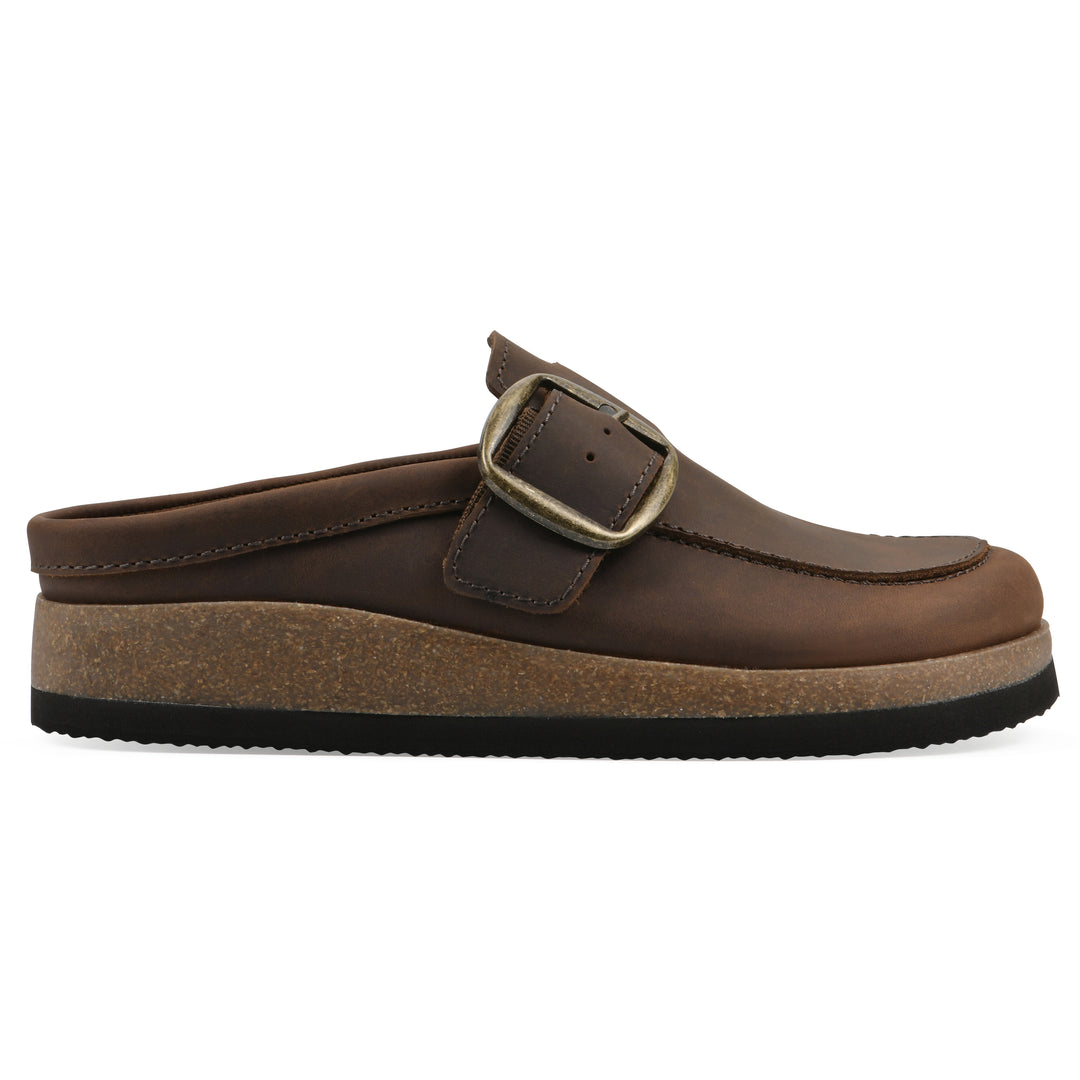 Bueno Footbeds Clog - Brown Leather
