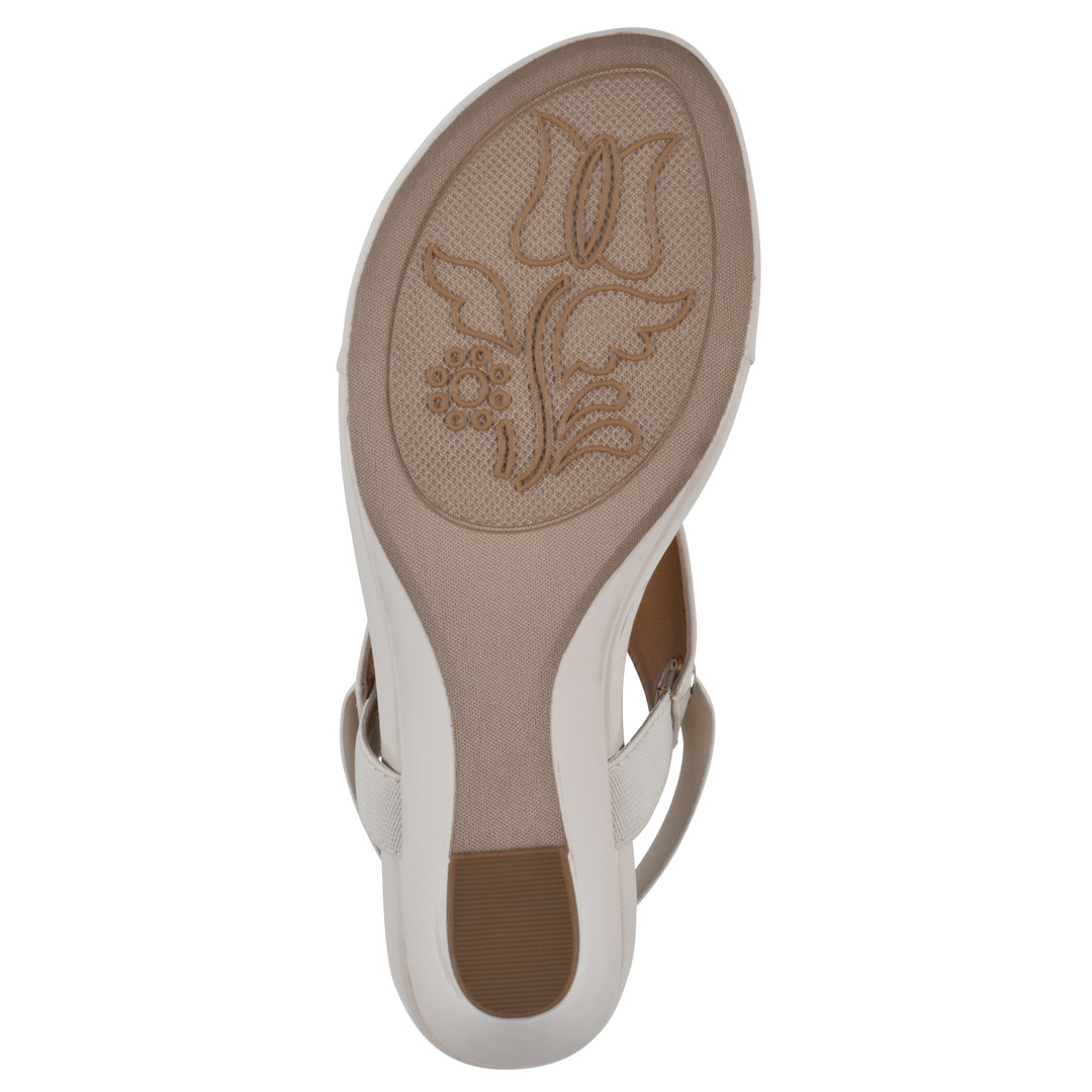 All Dres Wedge Sandal - Eggshell Patent