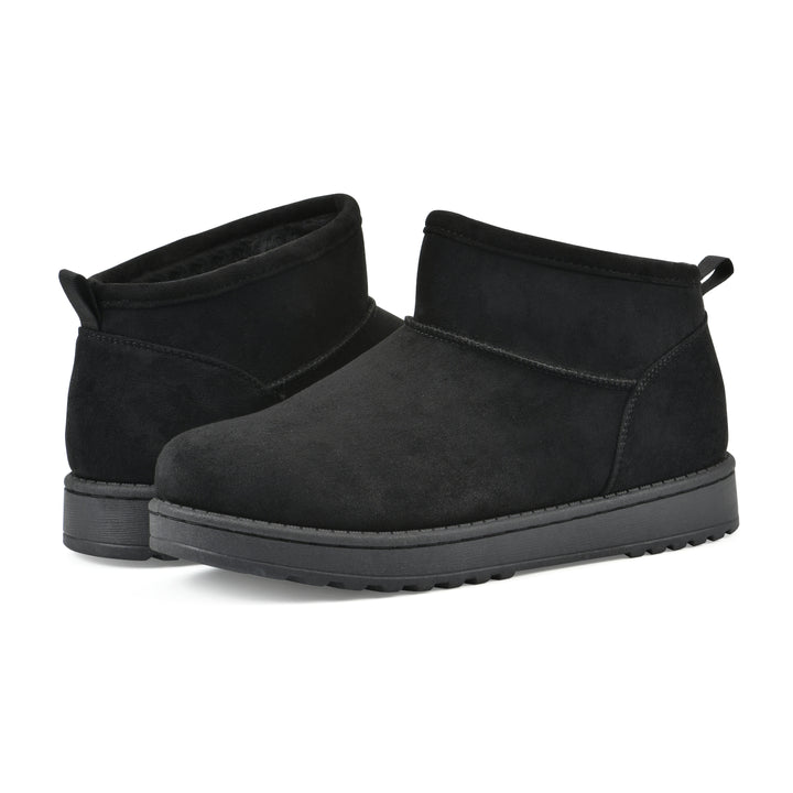 Inspa Bootie - Black Faux Suede
