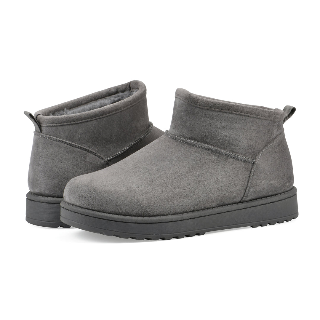 Inspa Bootie - Grey Faux Suede