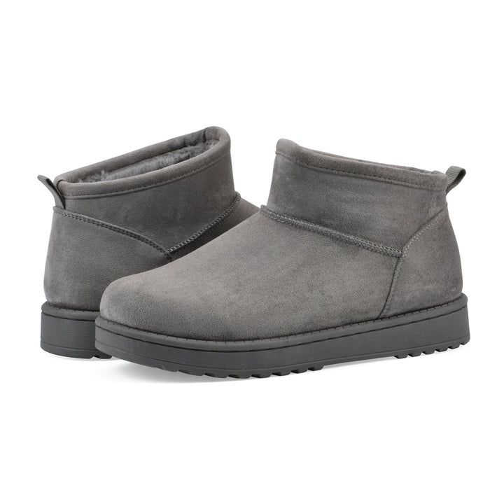 Inspa Bootie - Grey Faux Suede