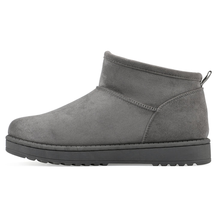 Inspa Bootie - Grey Faux Suede