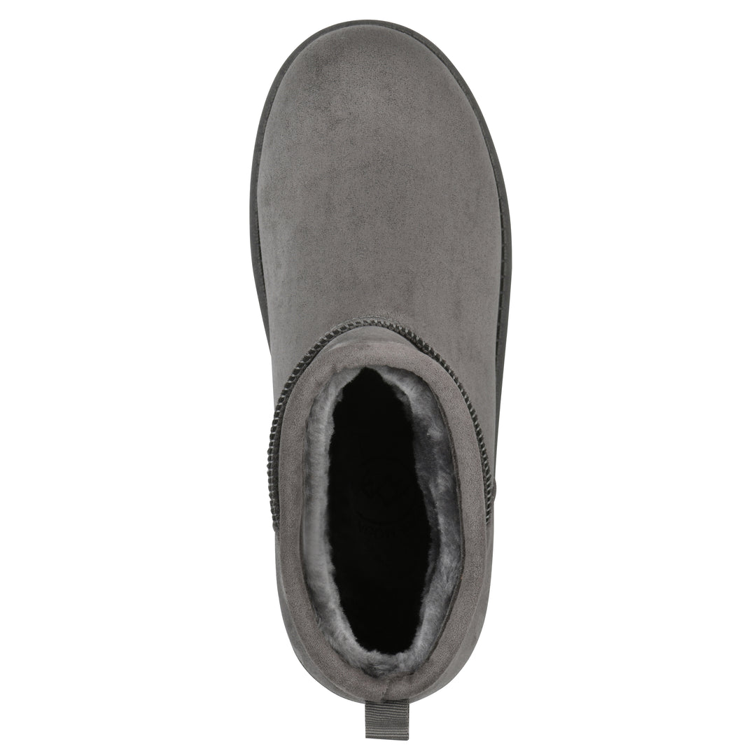 Inspa Bootie - Grey Faux Suede