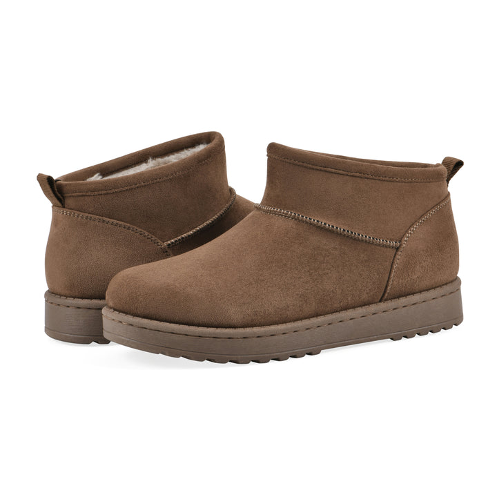 Inspa Bootie - Dark Chocolate Faux Suede