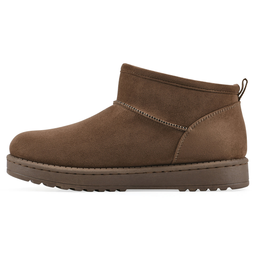 Inspa Bootie - Dark Chocolate Faux Suede