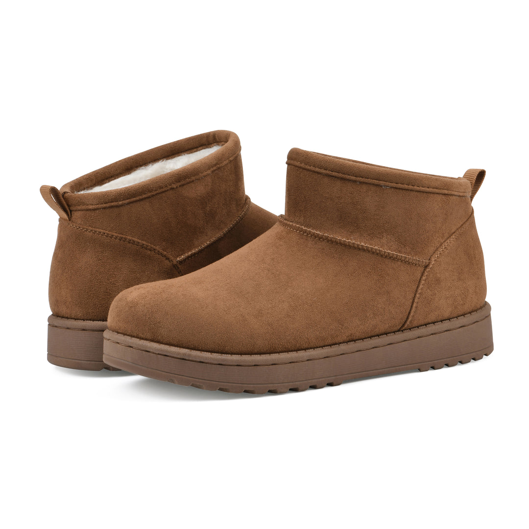 Inspa Bootie - Chestnut Faux Suede