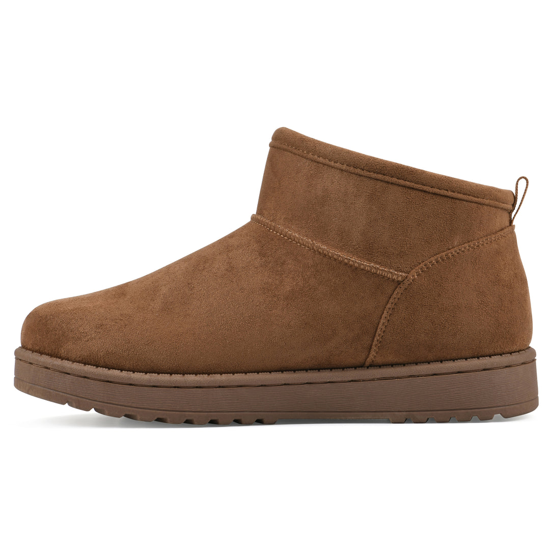 Inspa Bootie - Chestnut Faux Suede
