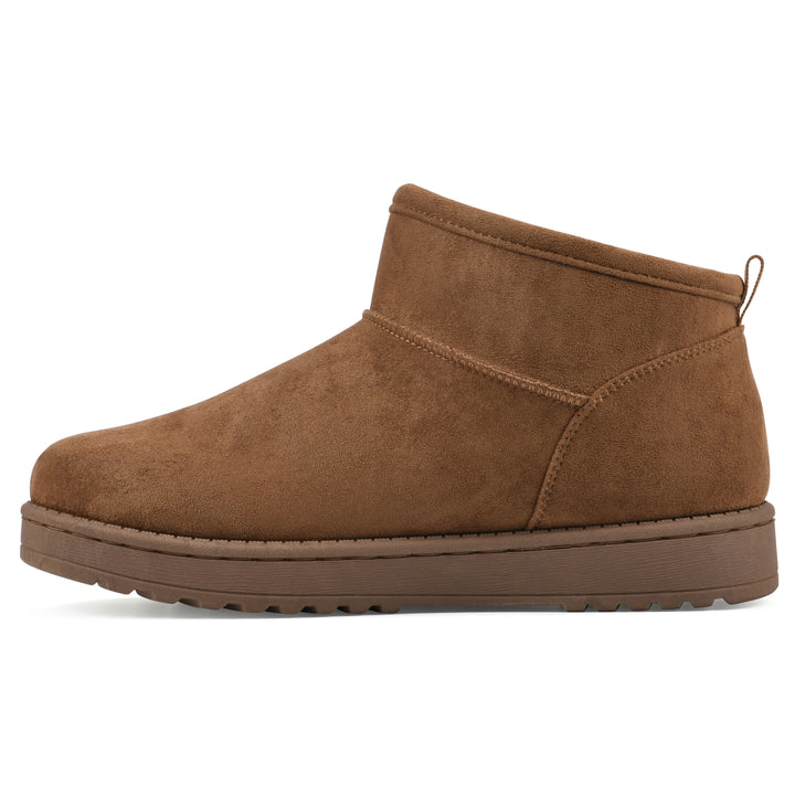 Inspa Bootie - Chestnut Faux Suede