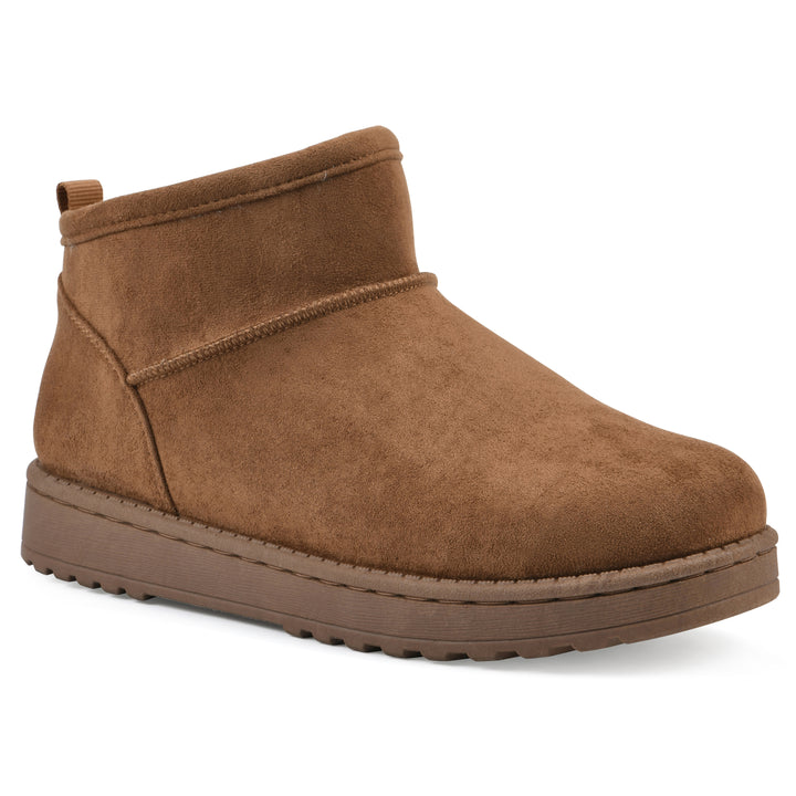 Inspa Bootie - Chestnut Faux Suede