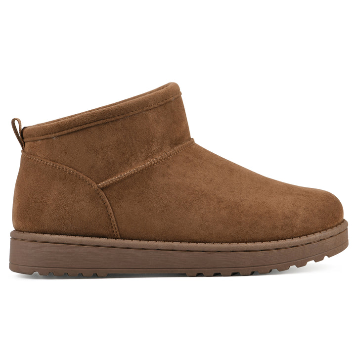 Inspa Bootie - Chestnut Faux Suede
