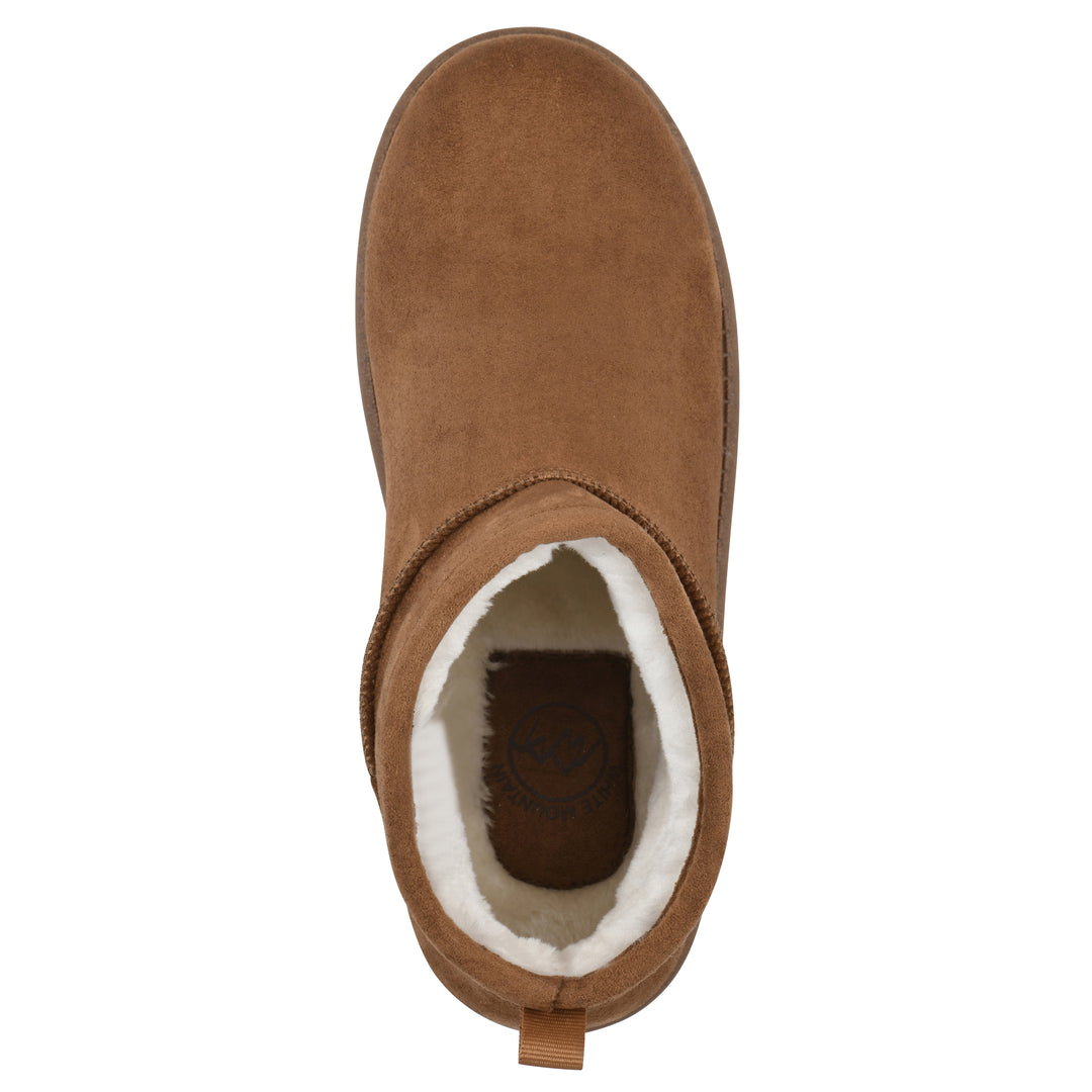 Inspa Bootie - Chestnut Faux Suede