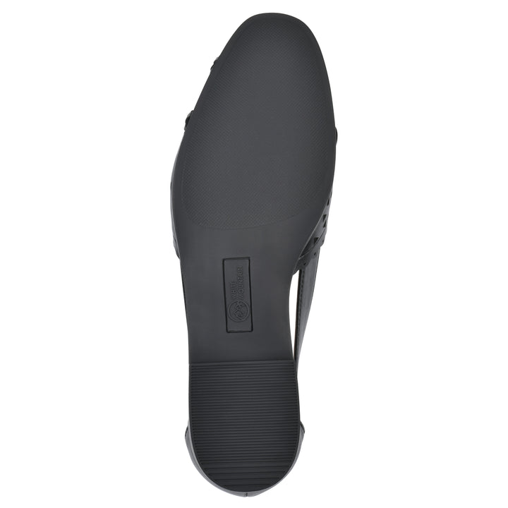 Nobler Flat - Black Faux Leather