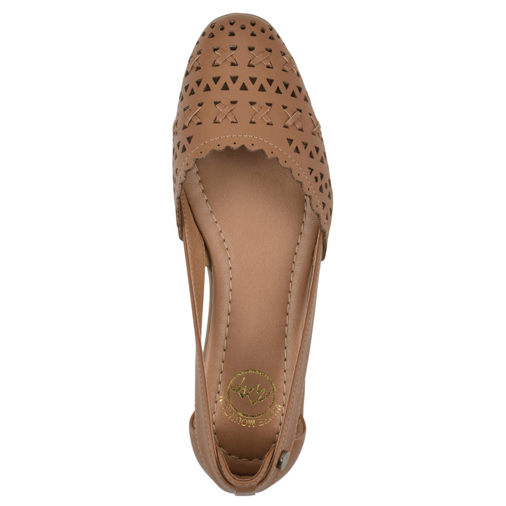 Nobler Flat - Tan Faux Leather