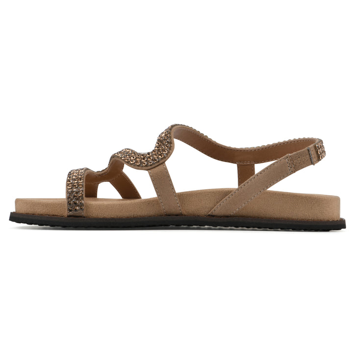 Majorette Sandal - Gold Fabric