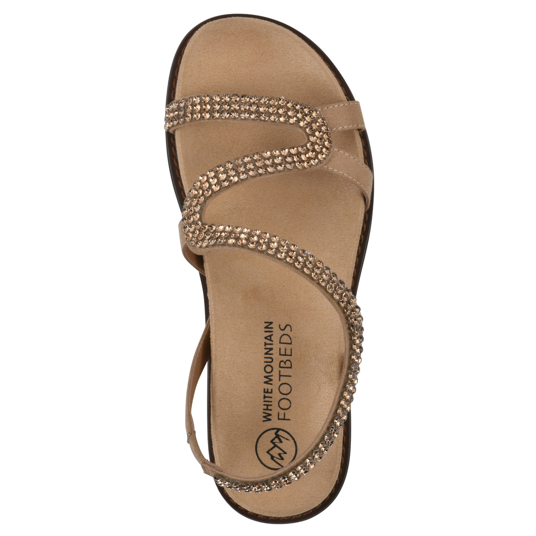 Majorette Sandal - Gold Fabric