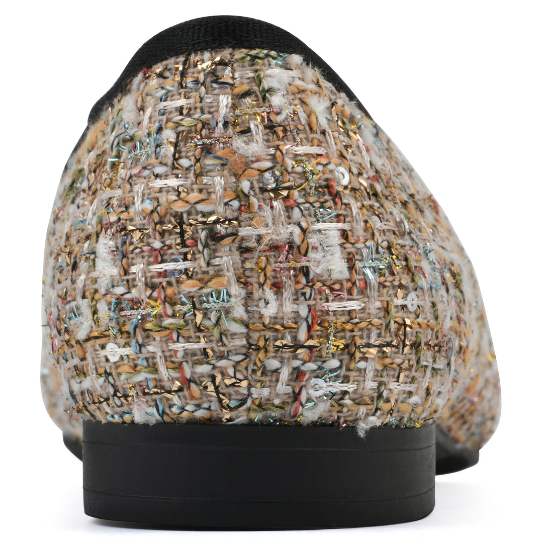 Bocci Flat - Beige Boucle Fabric