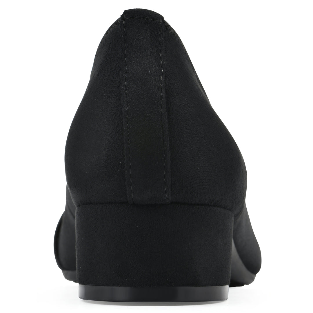 Bordeaux Heel - Black Fabric
