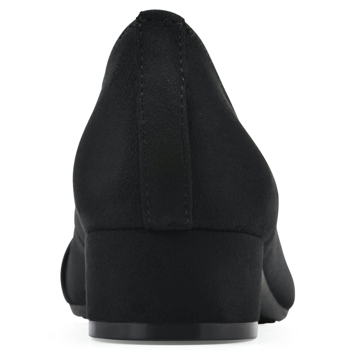 Bordeaux Heel - Black Fabric