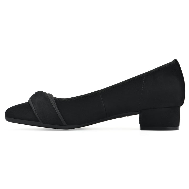 Bordeaux Heel - Black Fabric