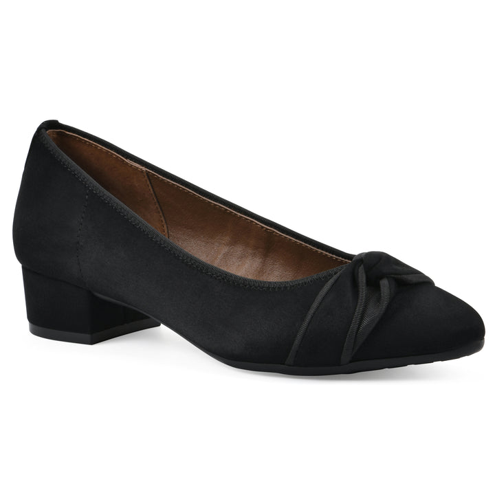 Bordeaux Heel - Black Fabric