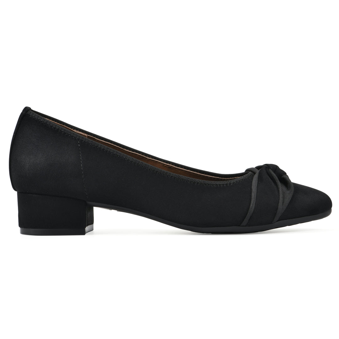 Bordeaux Heel - Black Fabric