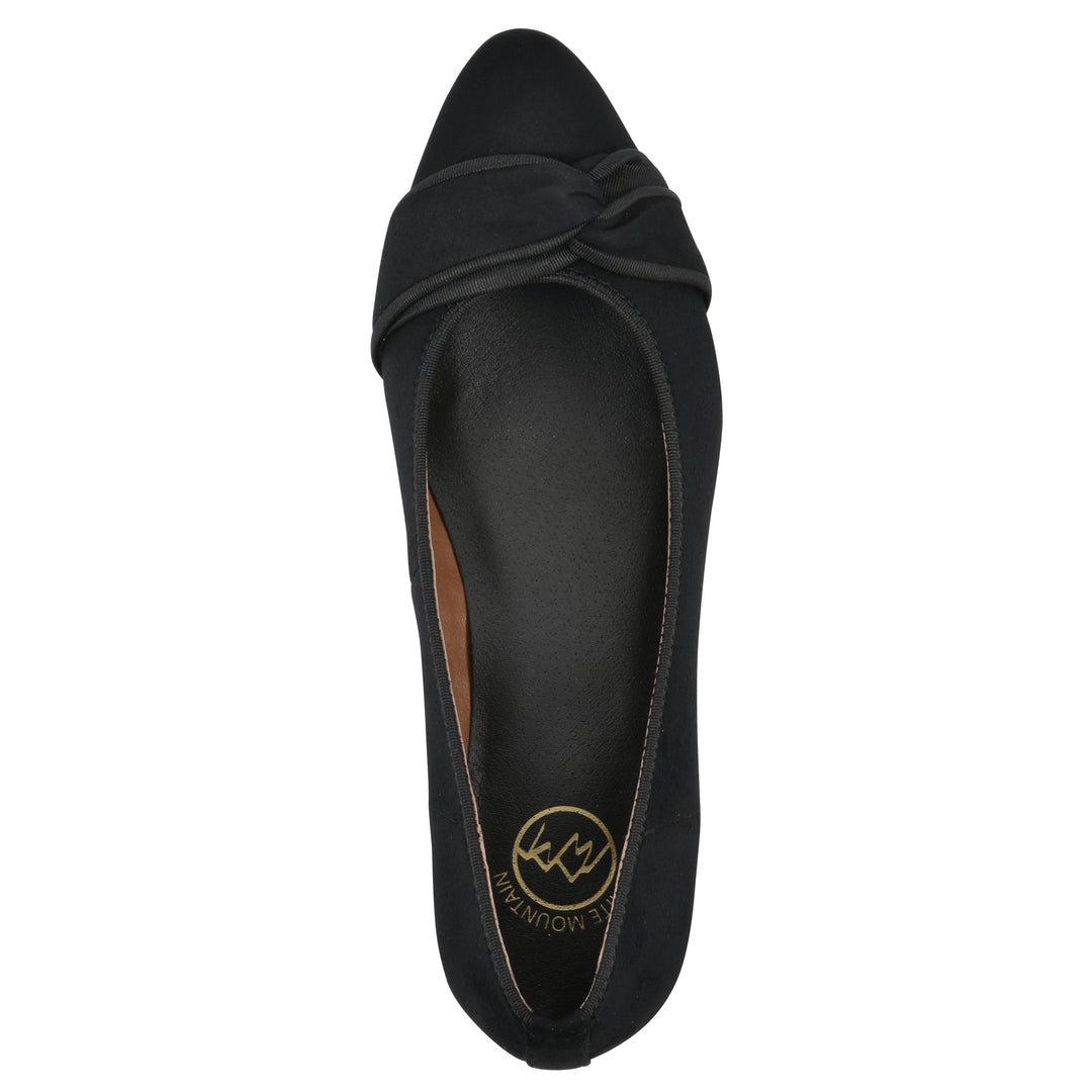 Bordeaux Heel - Black Fabric