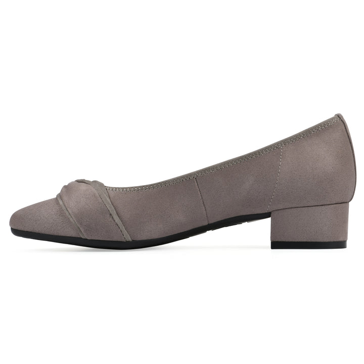 Bordeaux Heel - Taupe Fabric
