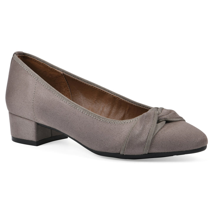 Bordeaux Heel - Taupe Fabric