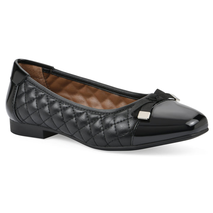 Bocah Flat - Black Faux Leather