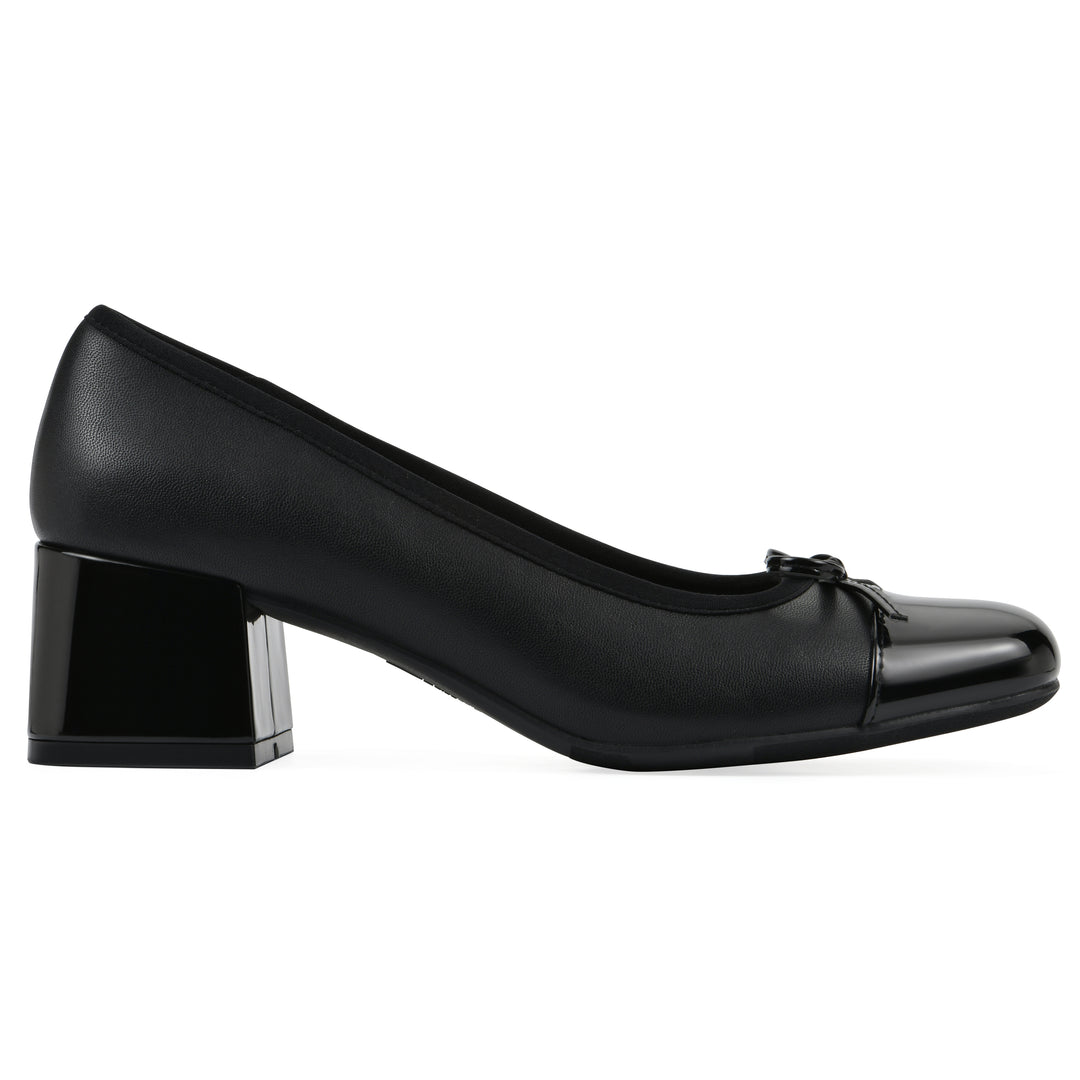 Lately Heel - Black Faux Leather