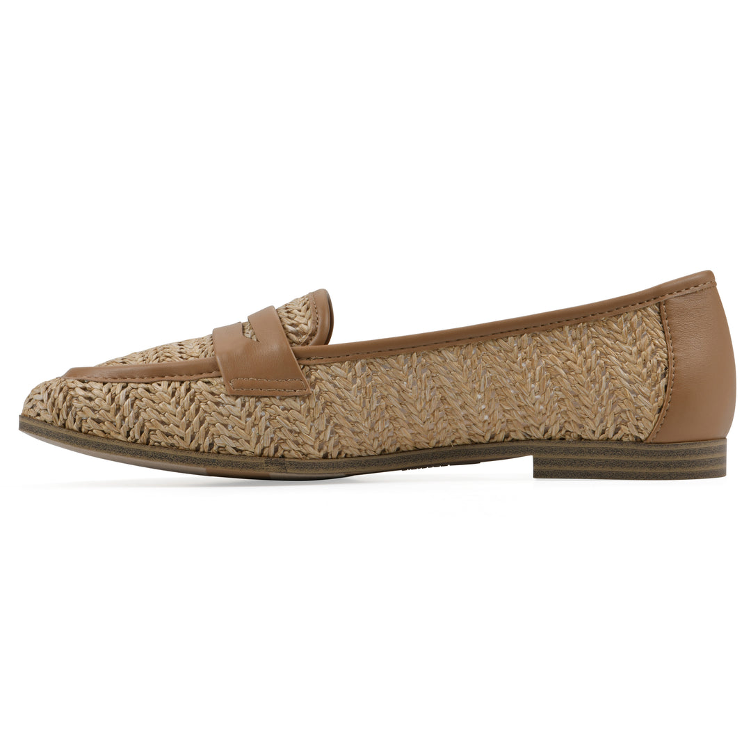 North Loafer - Dark Natural Raffia