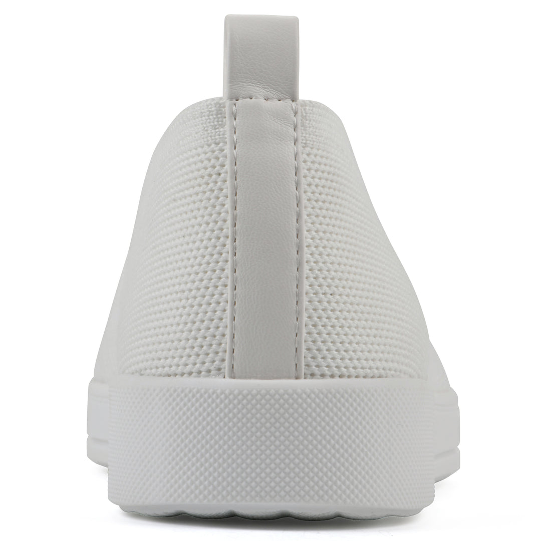 Upright Sneaker - White Fabric