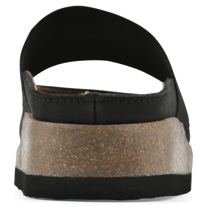 Bassi Clog - Black Leather