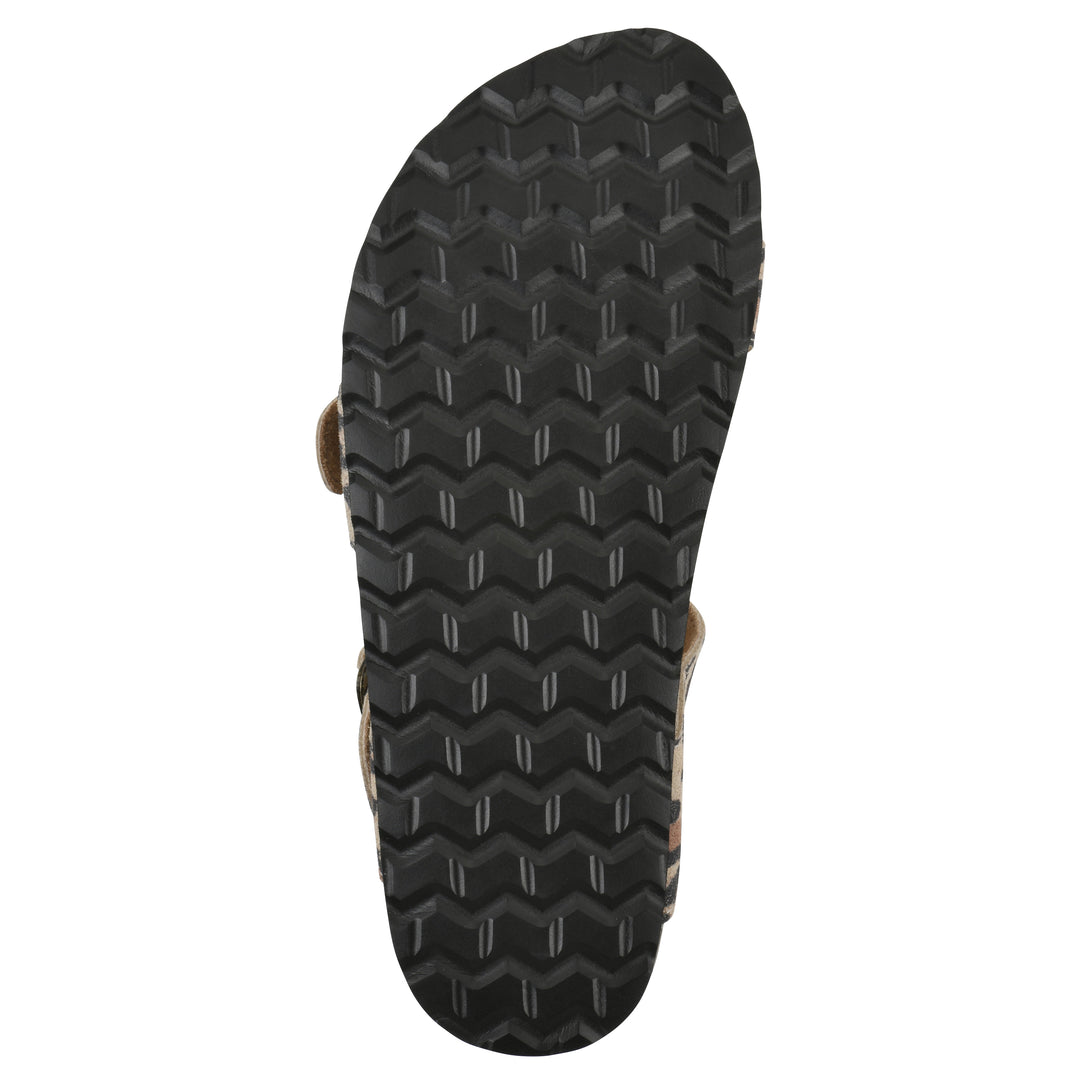 Grams Footbeds Sandal - Natural Leopard Print Suede