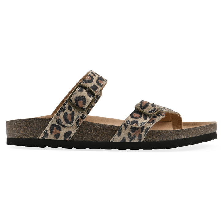 Grams Footbeds Sandal - Natural Leopard Print Suede