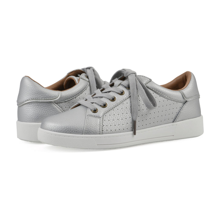 Uniform Sneaker - Silver Faux Leather
