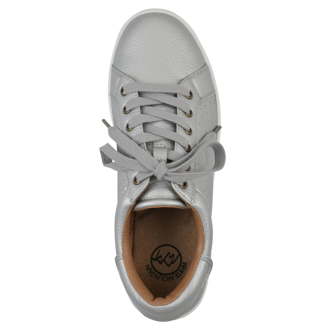 Uniform Sneaker - Silver Faux Leather