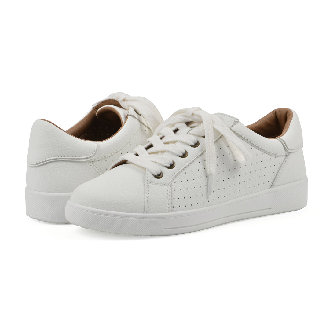 Uniform Sneaker - White Faux Leather