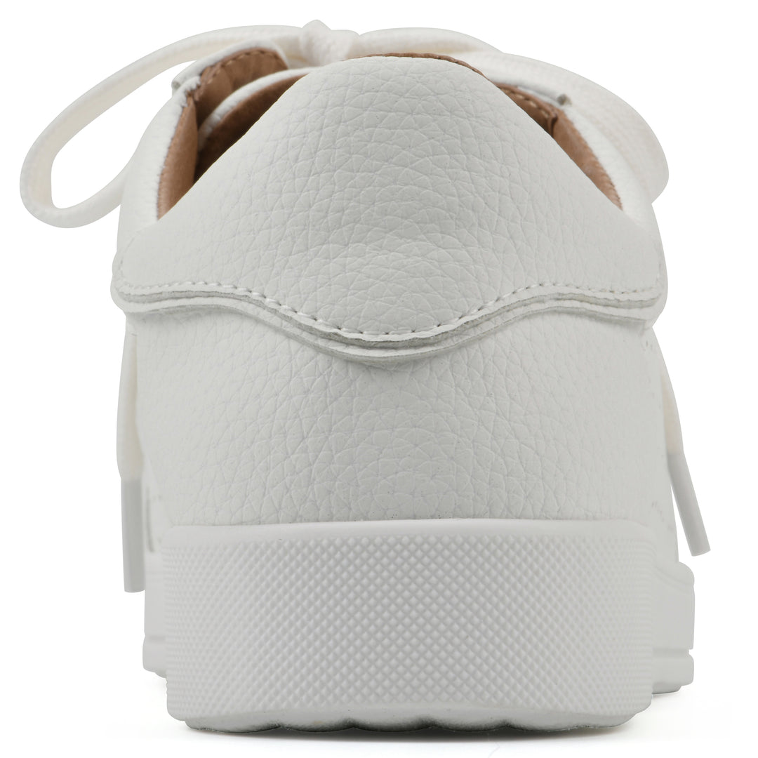 Uniform Sneaker - White Faux Leather