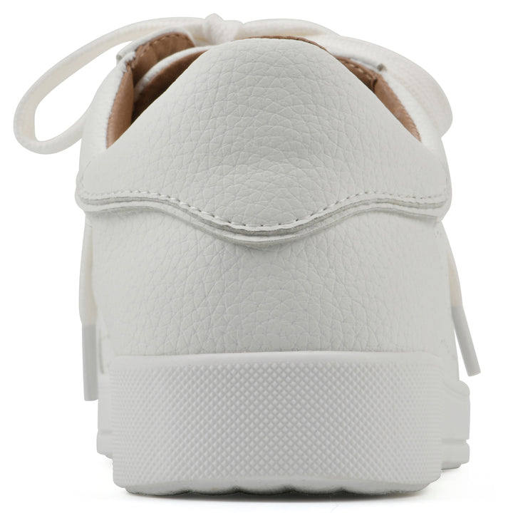 Uniform Sneaker - White Faux Leather