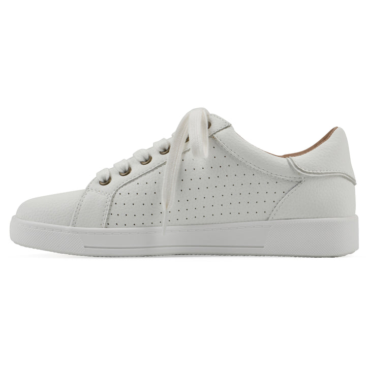 Uniform Sneaker - White Faux Leather